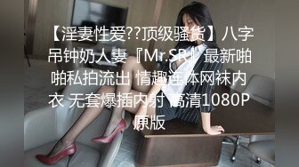 【淫妻性爱??顶级骚货】八字吊钟奶人妻『Mr.SR』最新啪啪私拍流出 情趣连体网袜内衣 无套爆插内射 高清1080P原版