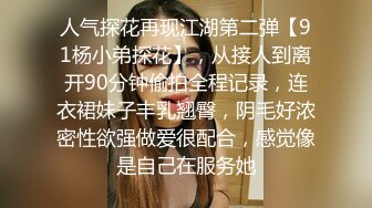 人气探花再现江湖第二弹【91杨小弟探花】，从接人到离开90分钟偷拍全程记录，连衣裙妹子丰乳翘臀，阴毛好浓密性欲强做爱很配合，感觉像是自己在服务她