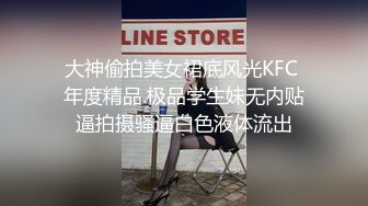 大神偷拍美女裙底风光KFC 年度精品.极品学生妹无内贴逼拍摄骚逼白色液体流出