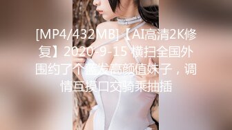 [MP4/432MB]【AI高清2K修复】2020-9-15 横扫全国外围约了个蓝发高颜值妹子，调情互摸口交骑乘抽插