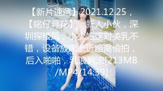 【新片速遞】2021.12.25，【铭仔寻花】，新人小伙，深圳探楼凤，小少妇这对美乳不错，设备放床上近距离偷拍，后入啪啪，乳浪翻滚[213MB/MP4/14:39]